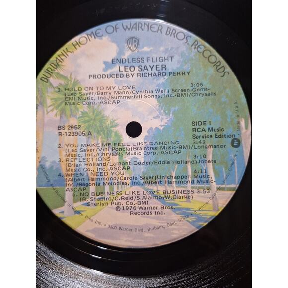 Leo Sayer – Endless Flight Vinyl LP 1976 Warner Bros VG+ Vinyl / Sleeve - Picture 6 of 10